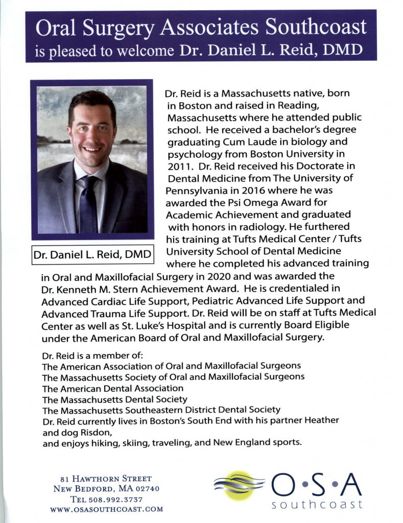 Meet Dr. Daniel Reid | Oral Surgery South Coast