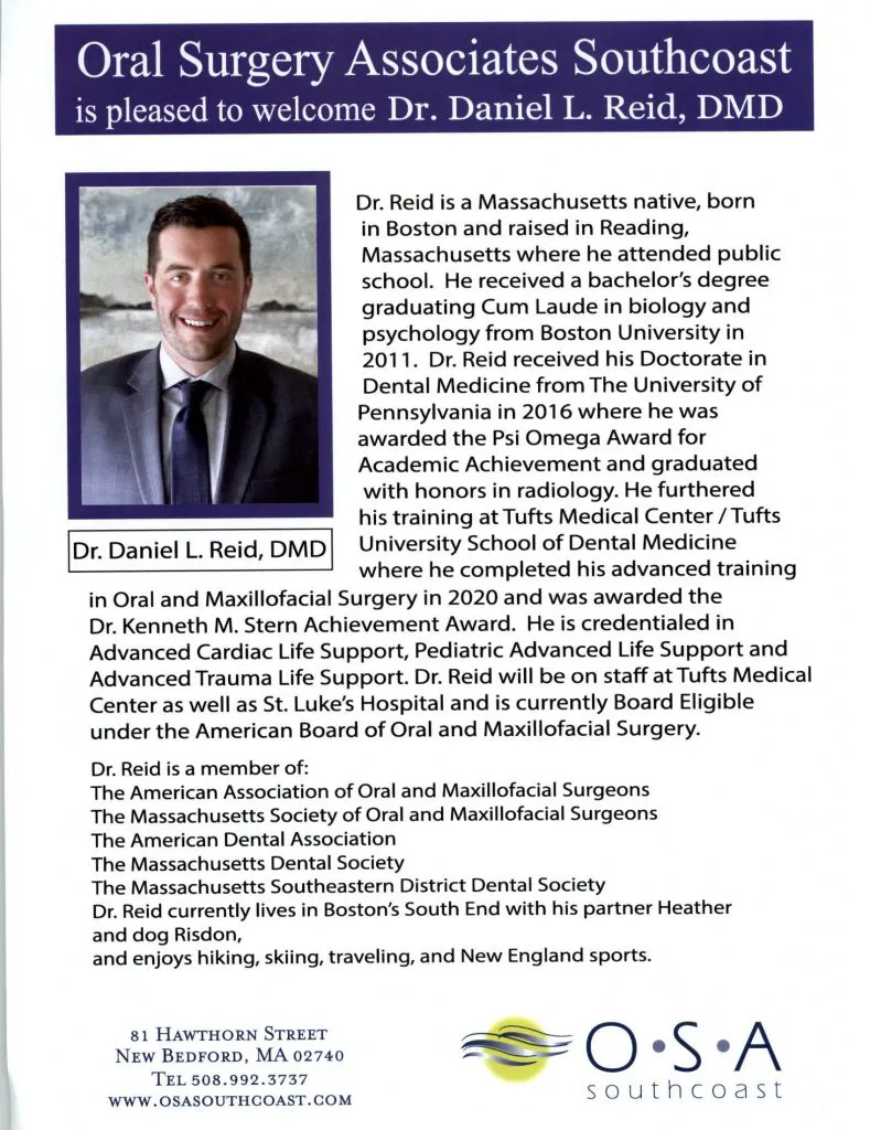 Meet Dr. Daniel Reid | Oral Surgery South Coast